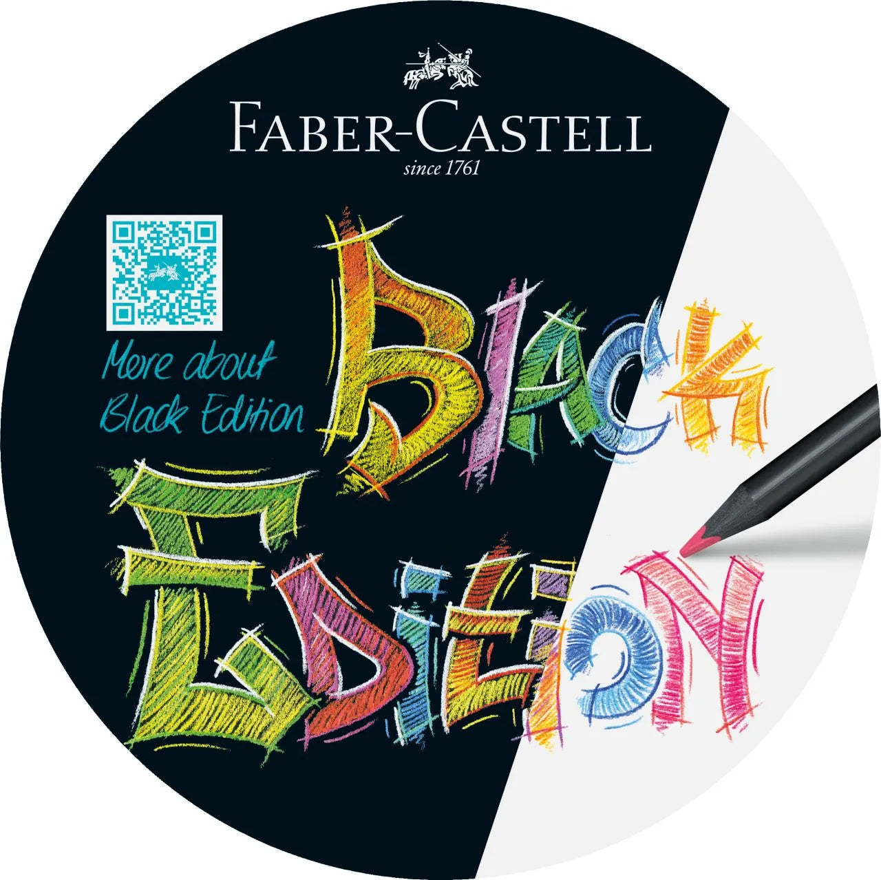 MATITE COLORATE FABER CASTELL BLACK EDITION / 12