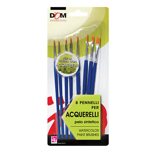ACQUERELLO - SET 8 PENNELLI ASSORTITI