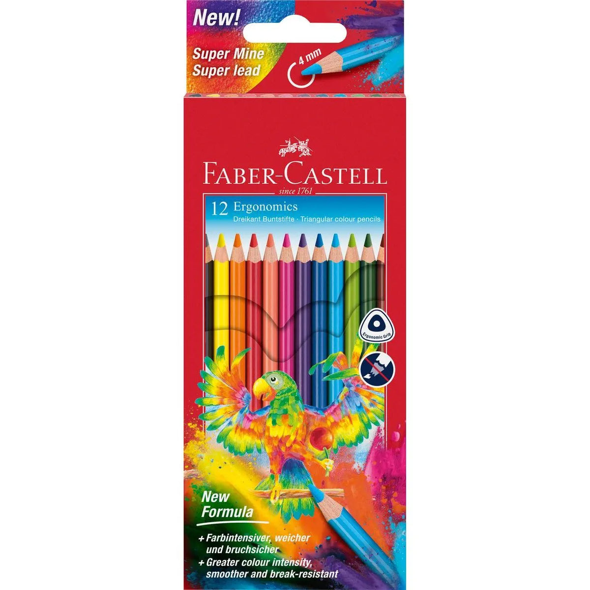 MATITE COLORATE ERGONOMICHE TRIANGOLARI FABER CASTELL / 12