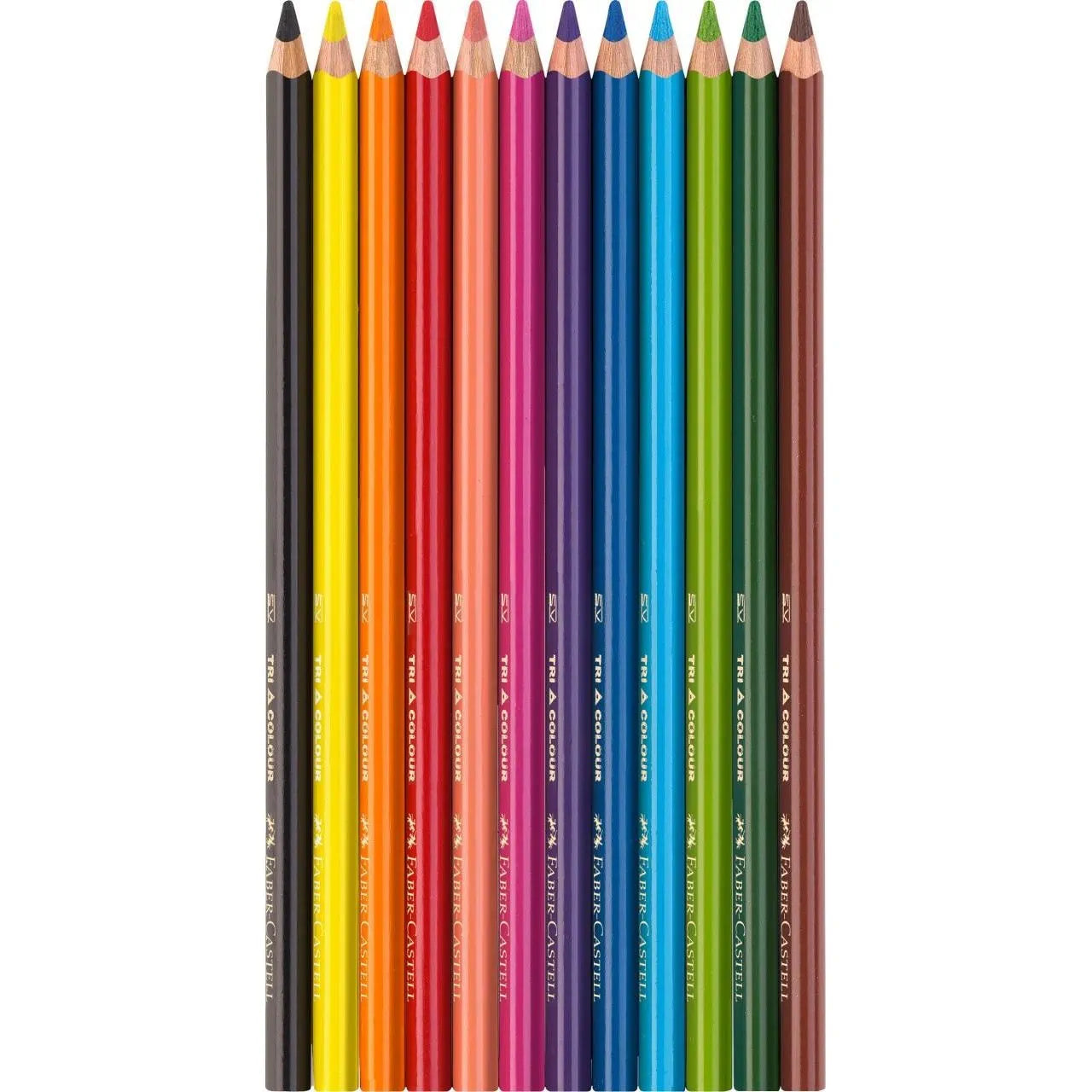 MATITE COLORATE ERGONOMICHE TRIANGOLARI FABER CASTELL / 24