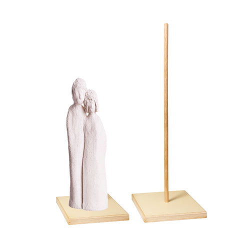 BASE X SCULTURA IN CRETA CM.60 H.