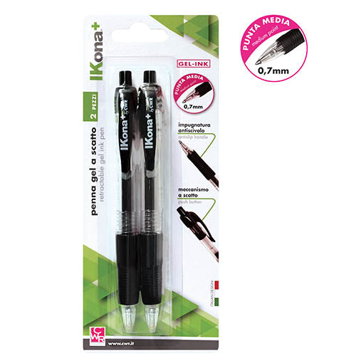 PENNA GEL INK - BLISTER PZ.2 - NERO Immagine principale del prodotto