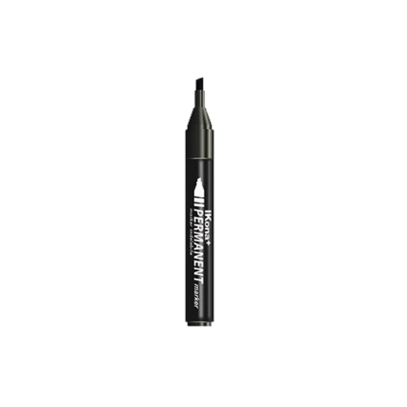 MARKER INDELEBILE PUNTA SCALPELLO - BLISTER 2 PZ. NERO