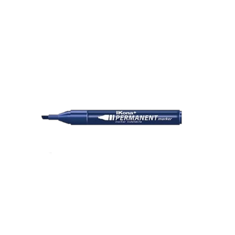MARKER INDELEBILE PUNTA SCALPELLO - BLISTER 2 PZ. BLU