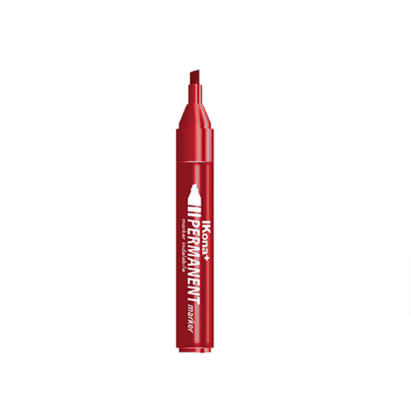 MARKER INDELEBILE PUNTA SCALPELLO - ROSSO