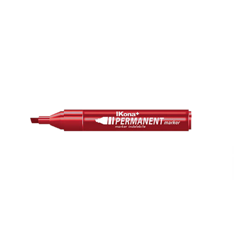 MARKER INDELEBILE PUNTA SCALPELLO - ROSSO Immagine secondaria del prodotto