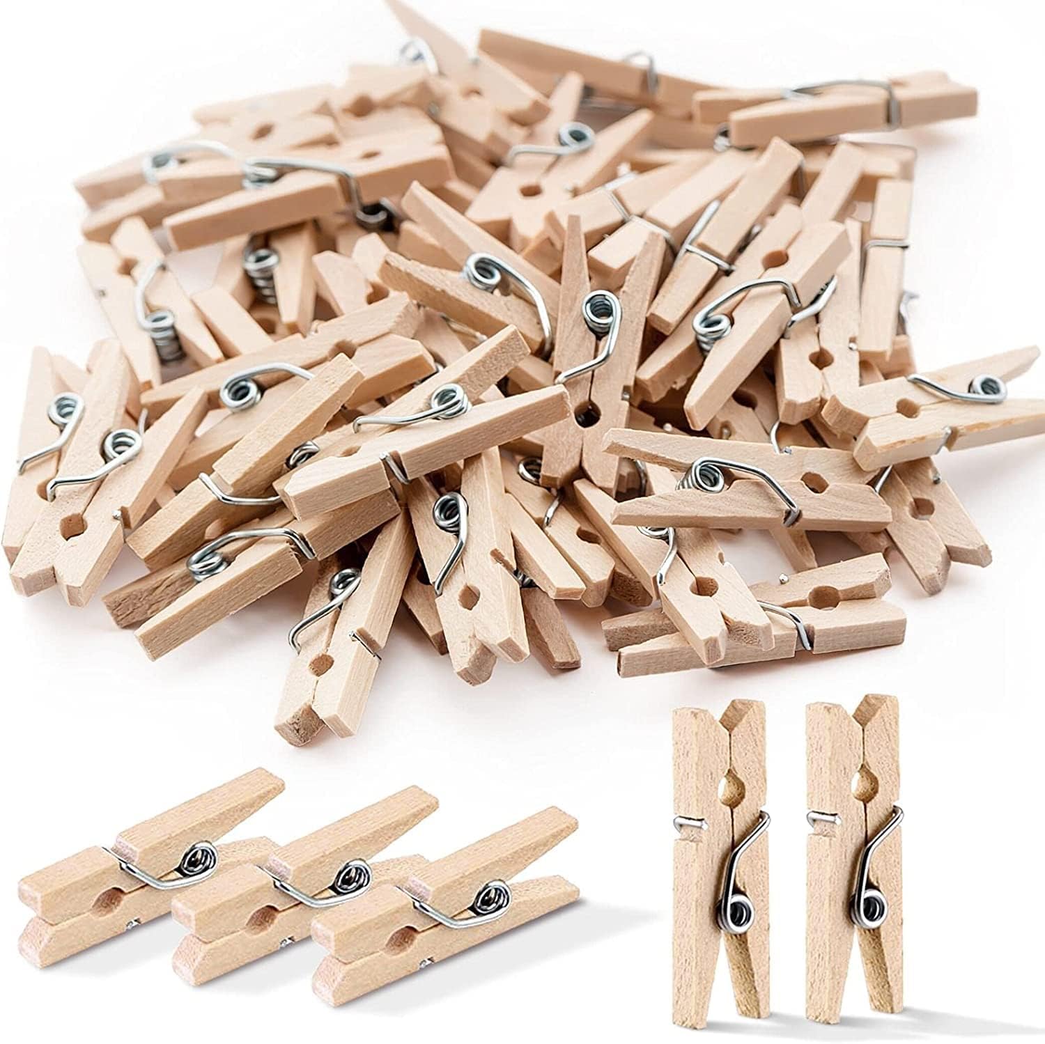 MOLLETTE IN LEGNO MM.25X3 - BUSTA 50 PZ. - COL. NA Immagine secondaria del prodotto
