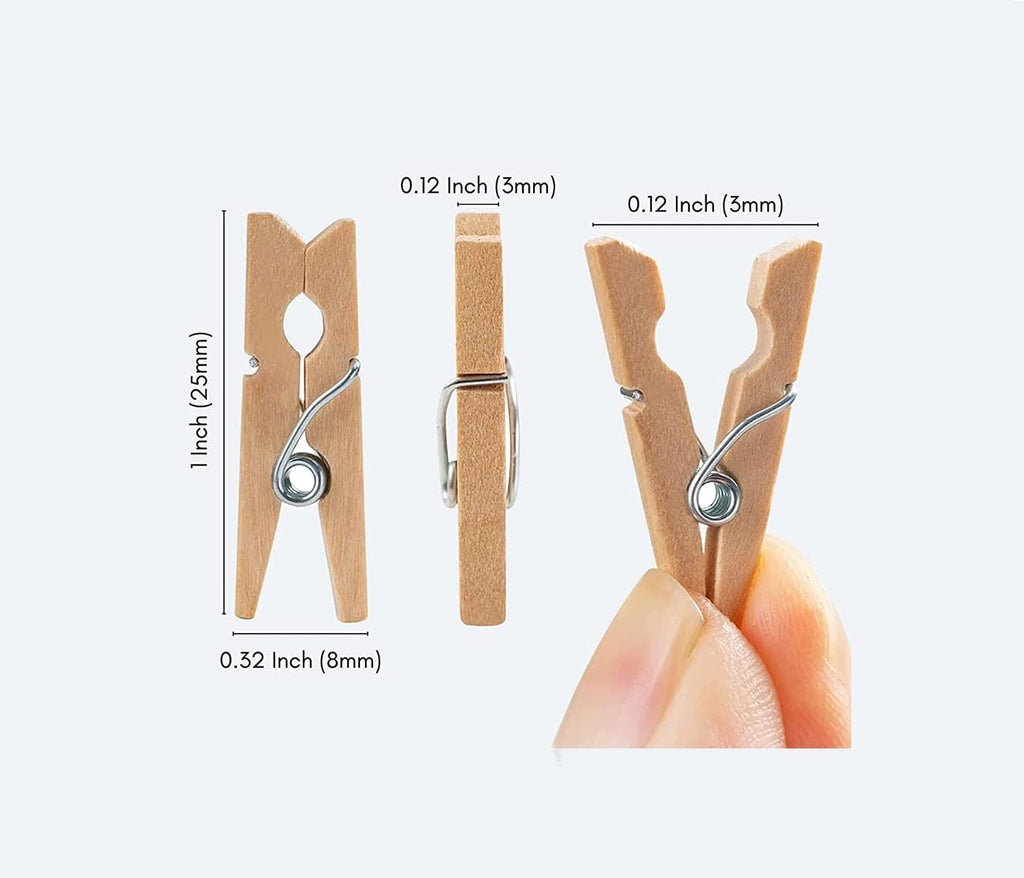MOLLETTE IN LEGNO MM.25X3 - BUSTA 50 PZ. - COL. NA
