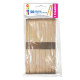 STECCHE LEGNO NATURALE MM.18X150 - BUSTA 50 PZ.