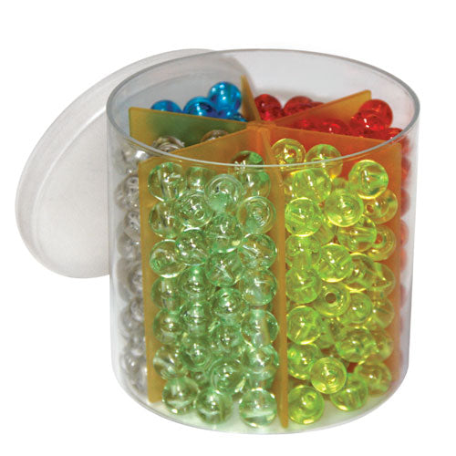 PERLE CRISTAL DIAM.MM.12 - BARATTOLO 400 PZ.COL.ASS.