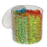 PERLE CRISTAL DIAM.MM.12 - BARATTOLO 400 PZ.COL.ASS.