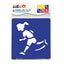STENCIL CM.14X15 - SET 6 PZ. - SPORT