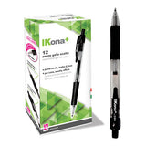 PENNA GEL INK A SCATTO - NERO - CONF. 12 PZ.