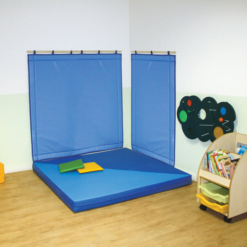 Parete Morbida Bicolore Azzurro/Blu Cm. 140X140
