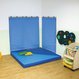 Parete Morbida Bicolore Azzurro/Blu Cm. 140X140