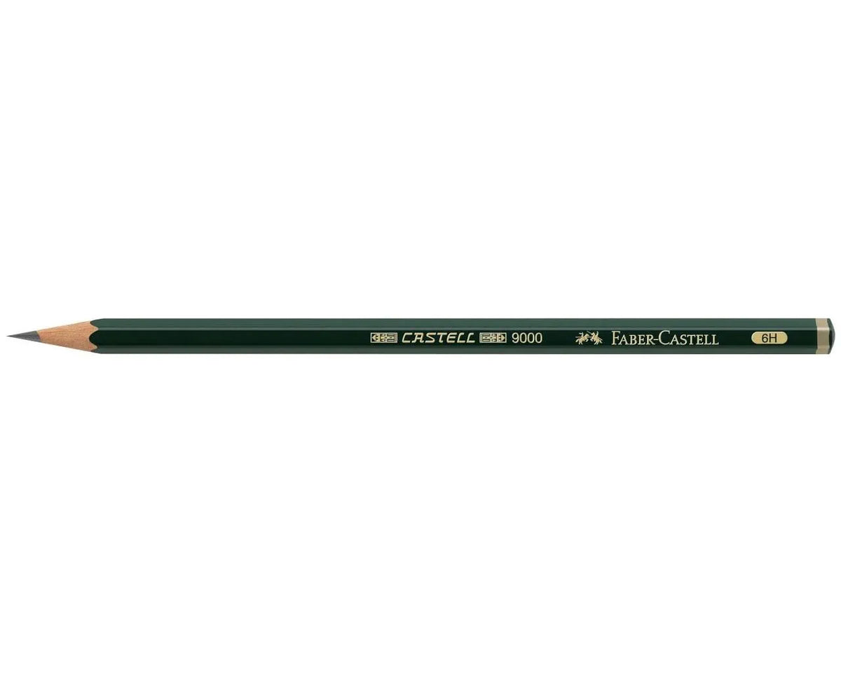 LAPIS FABER CASTELL 9000 ESAGONALE 6H