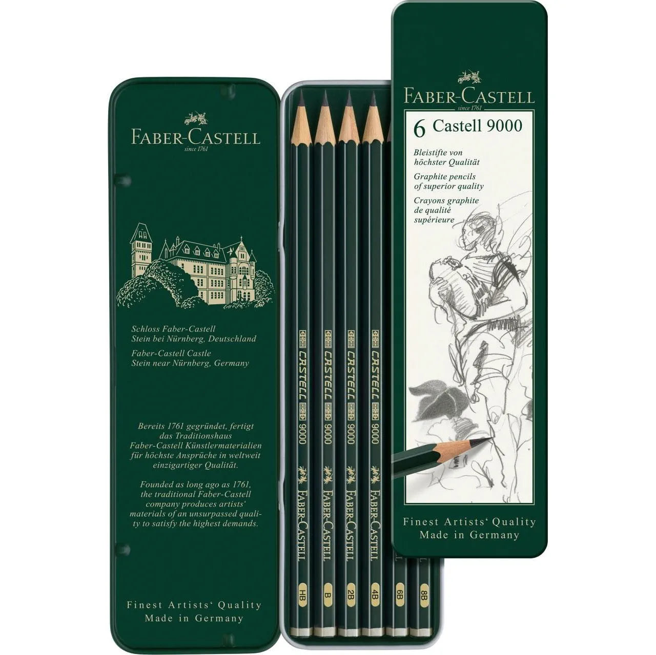 LAPIS FABER CASTELL 9000 /6