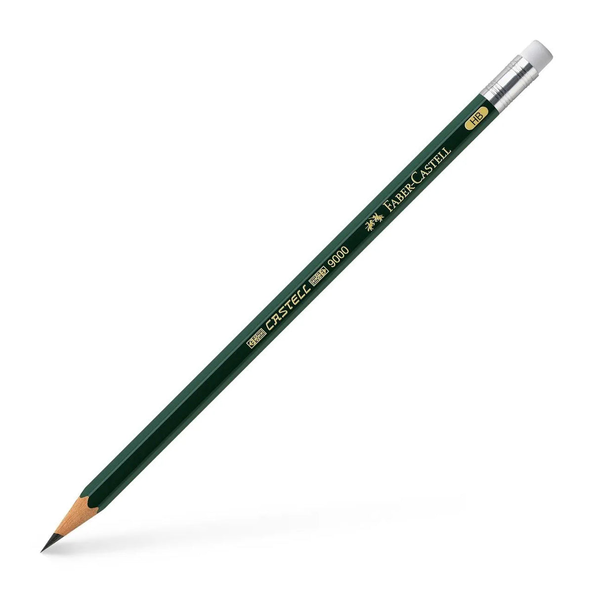 LAPIS FABER CASTELL 9000 ESAGONALE HB C/GOMMA
