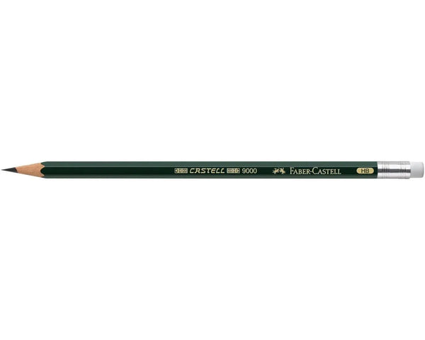 LAPIS FABER CASTELL 9000 ESAGONALE HB C/GOMMA