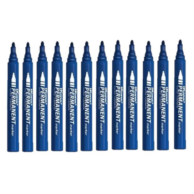 MARKER INDELEBILE PUNTA TONDA - BLU CONF. PZ. 10