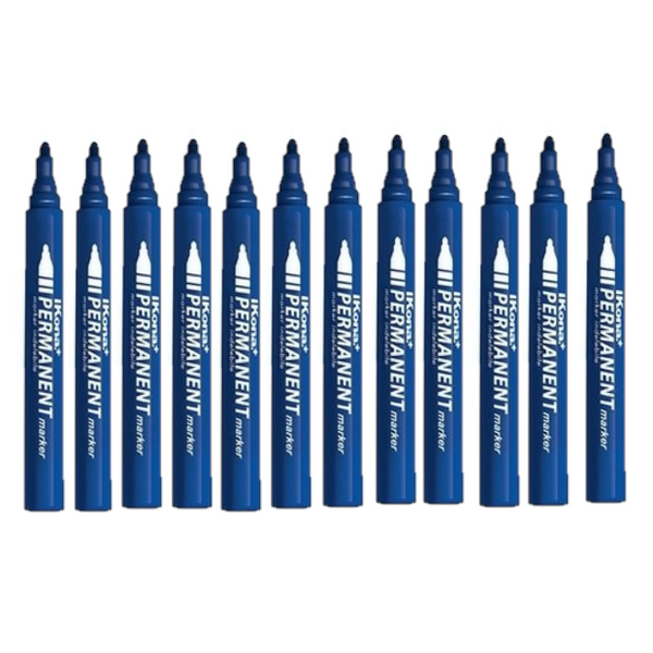 MARKER INDELEBILE PUNTA TONDA - BLU CONF. PZ. 10