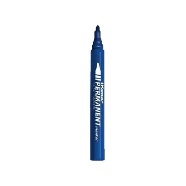 MARKER INDELEBILE PUNTA TONDA - BLISTER 2 PZ. - BLU