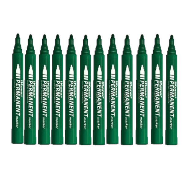 MARKER INDELEBILE PUNTA TONDA - VERDE CONF.10 Immagine secondaria del prodotto