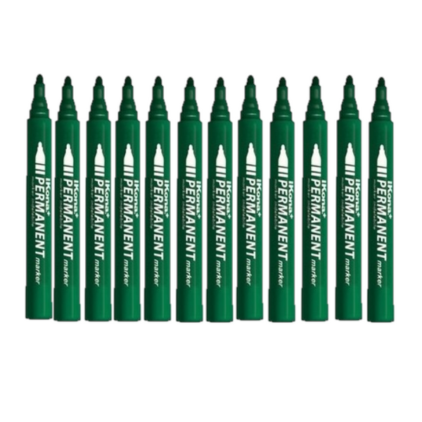 MARKER INDELEBILE PUNTA TONDA - VERDE CONF.10