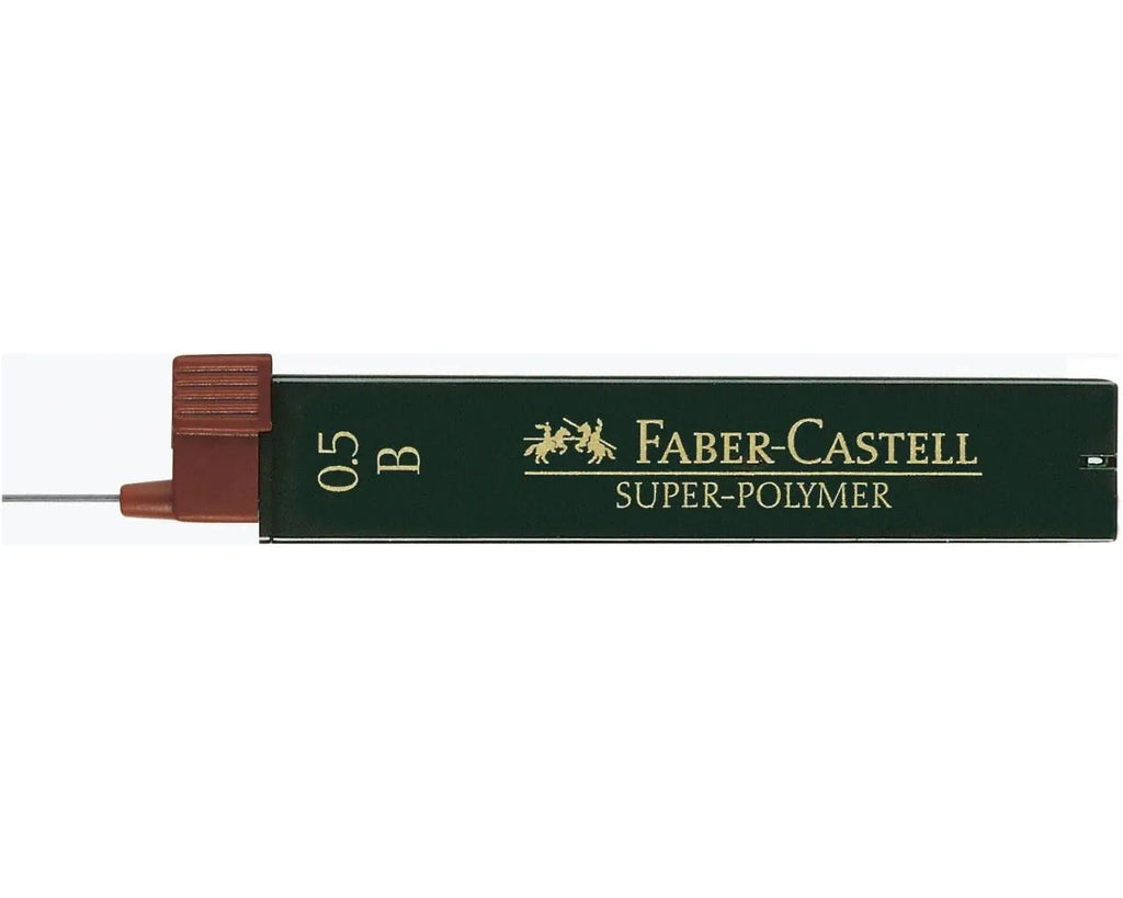 MINE FABER CASTELL 0.5MM SUPER-POLYMER CF.12 B