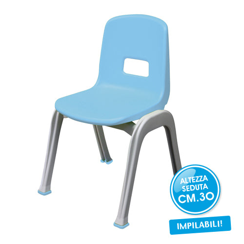 Sedia H Cm. 30 - Azzurro