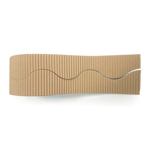 BORDO IN CARTONE ONDULATO CM. 6X15MT AVANA
