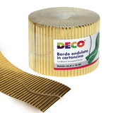 BORDO ONDULATO ROTOLO CM.6X15 MT. - ORO