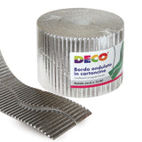 BORDO ONDULATO ROTOLO CM.6X15 MT. - ARGENTO
