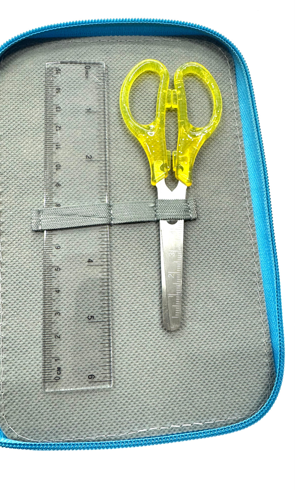 ASTUCCIO 3 ZIP PIENO B.COLOR BLU/AZZURRO