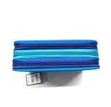 ASTUCCIO 3 ZIP PIENO B.COLOR BLU/AZZURRO