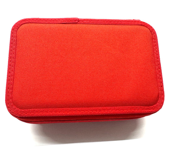 ASTUCCIO 3 ZIP PIENO B.COLOR ROSSO/VERMIGLIONE