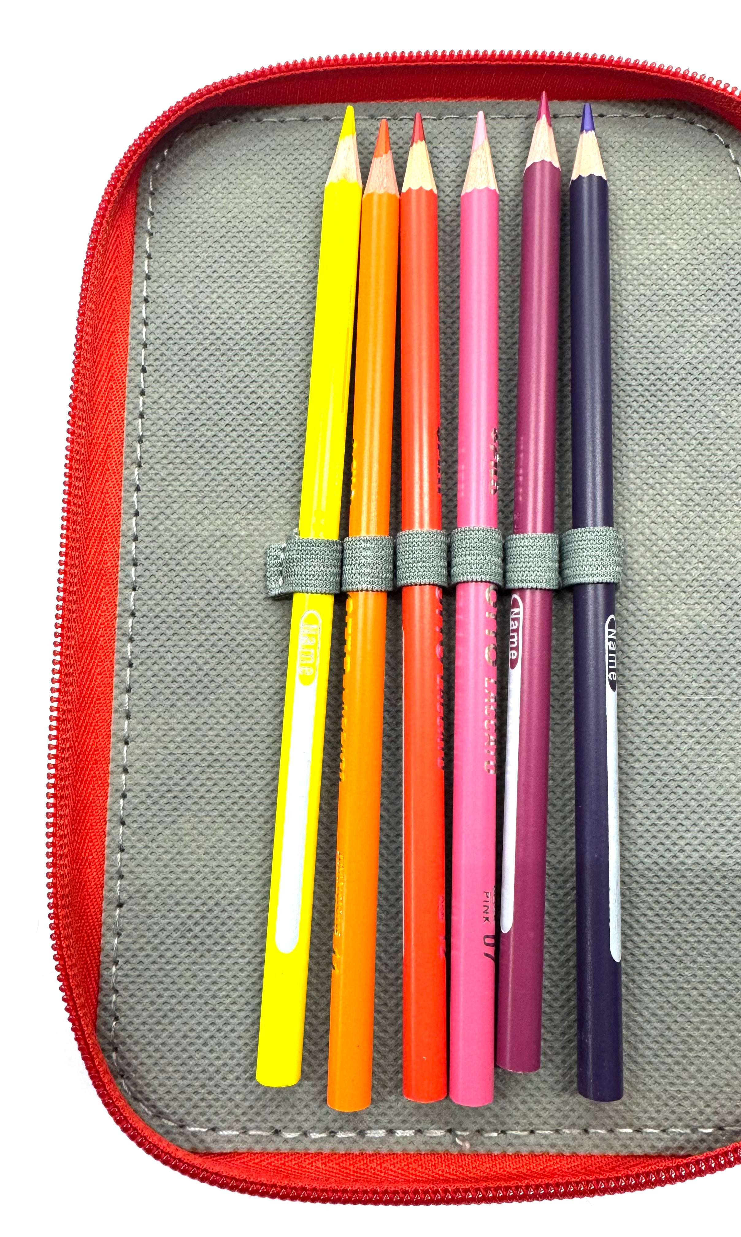 ASTUCCIO 3 ZIP PIENO B.COLOR ROSSO/VERMIGLIONE