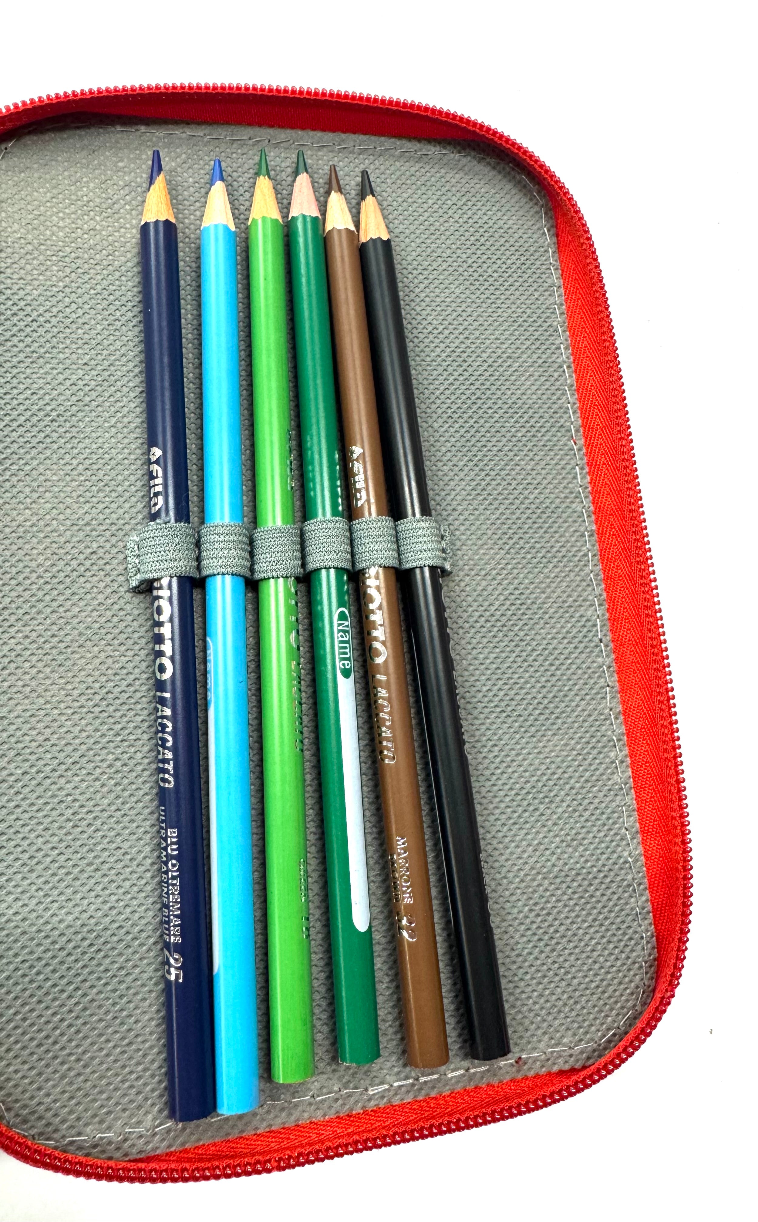 ASTUCCIO 3 ZIP PIENO B.COLOR ROSSO/VERMIGLIONE