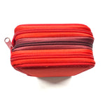 ASTUCCIO 3 ZIP PIENO B.COLOR ROSSO/VERMIGLIONE