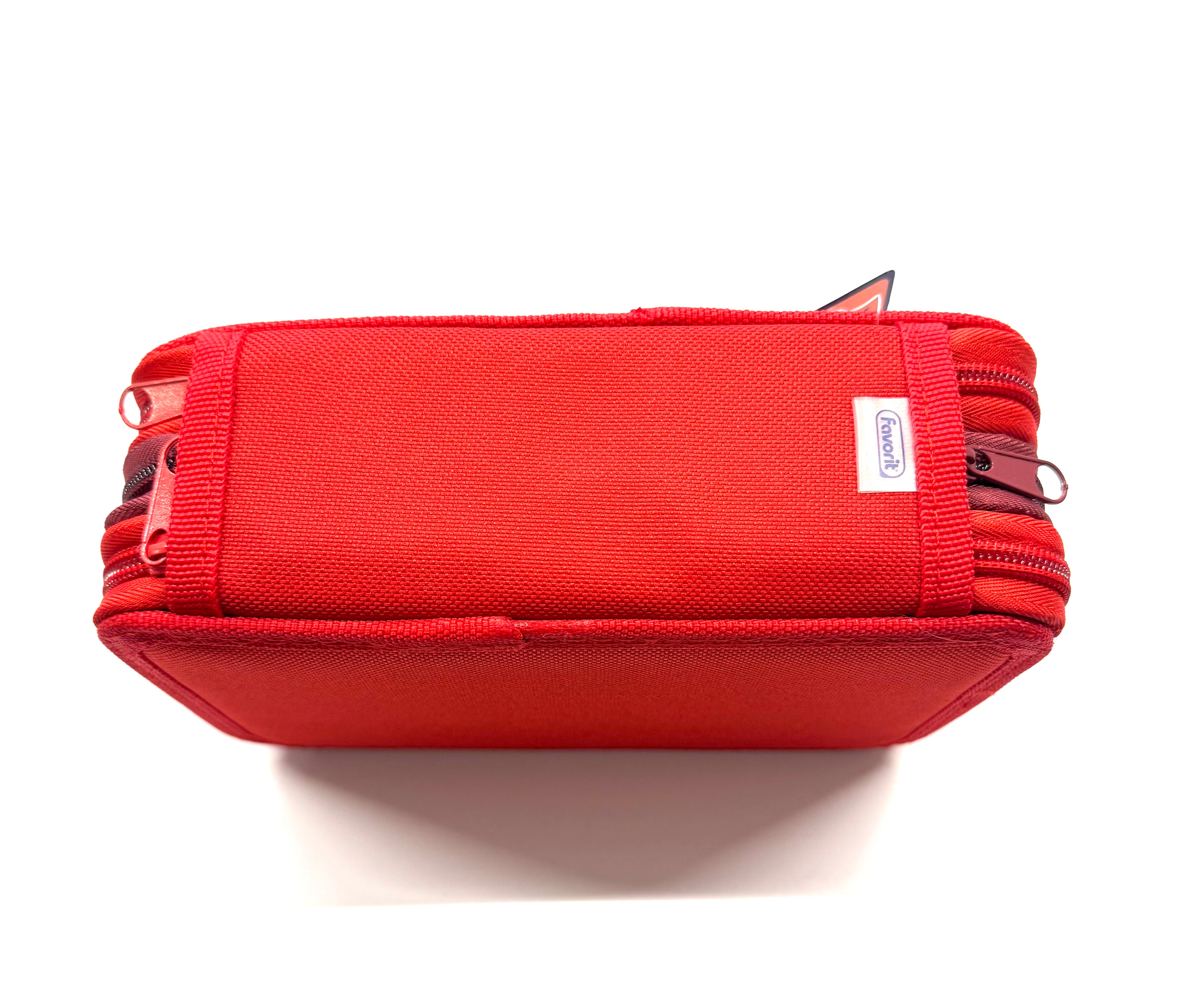 ASTUCCIO 3 ZIP PIENO B.COLOR ROSSO/VERMIGLIONE