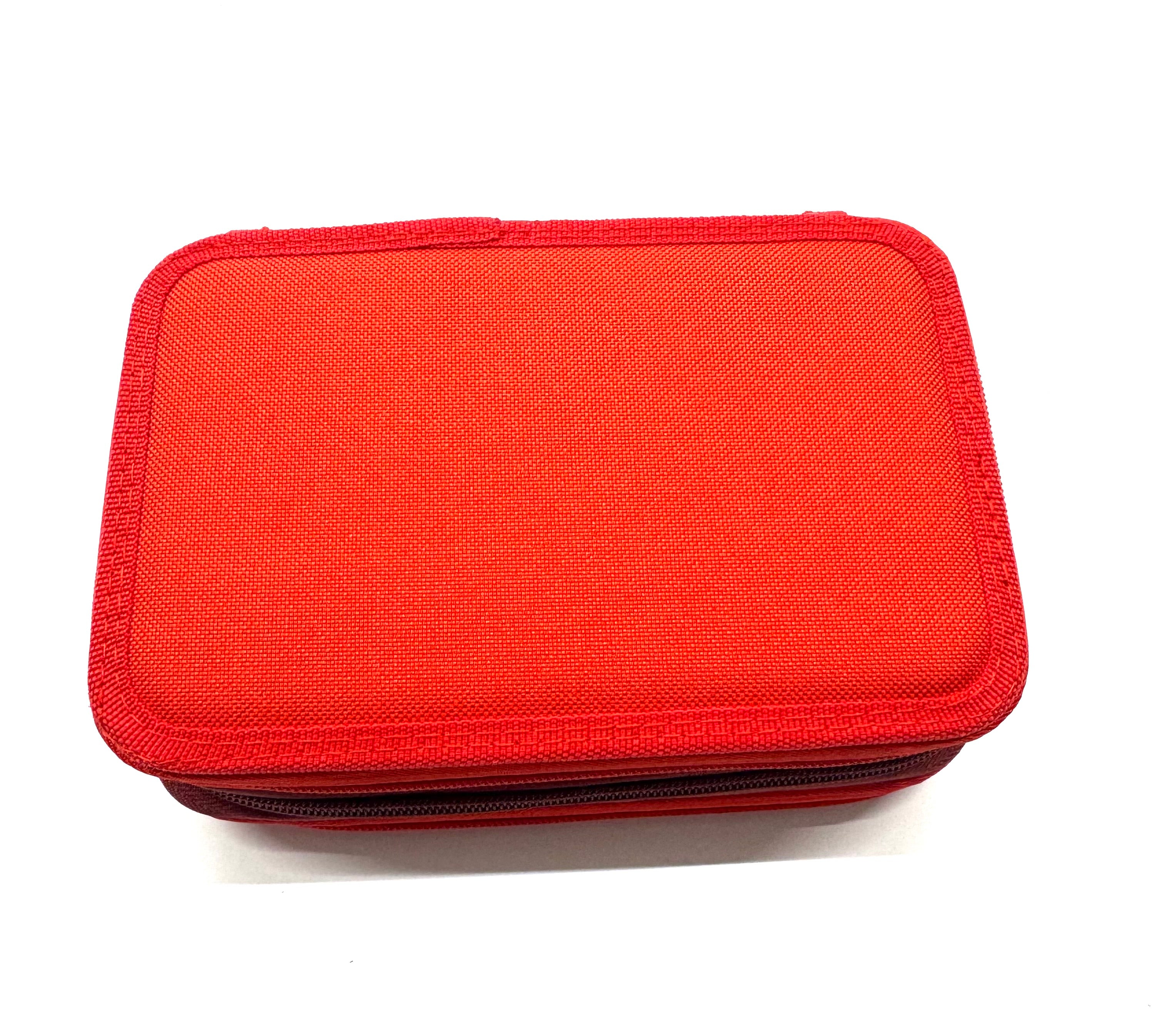 ASTUCCIO 3 ZIP PIENO B.COLOR ROSSO/VERMIGLIONE