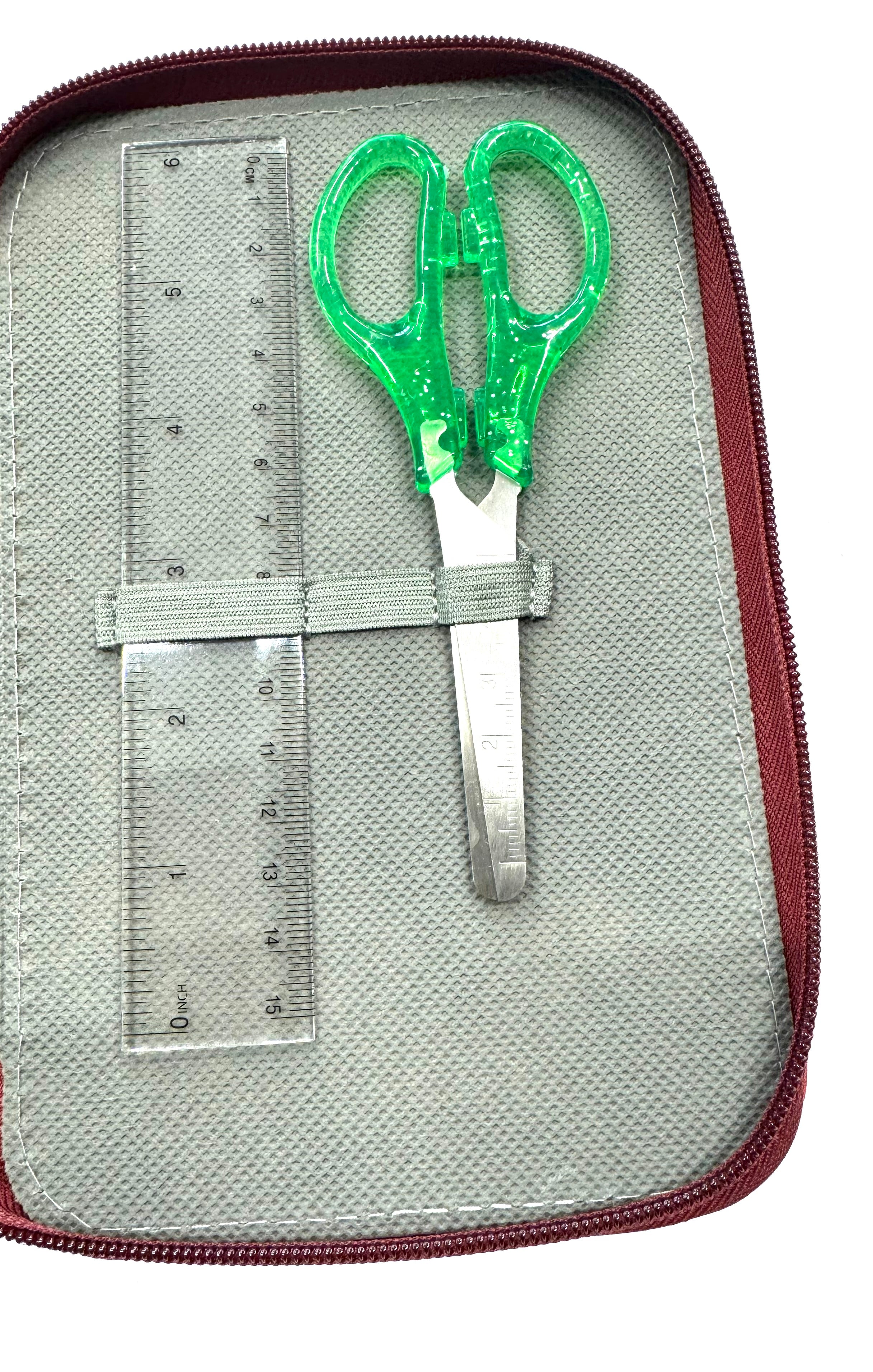 ASTUCCIO 3 ZIP PIENO B.COLOR ROSSO/VERMIGLIONE