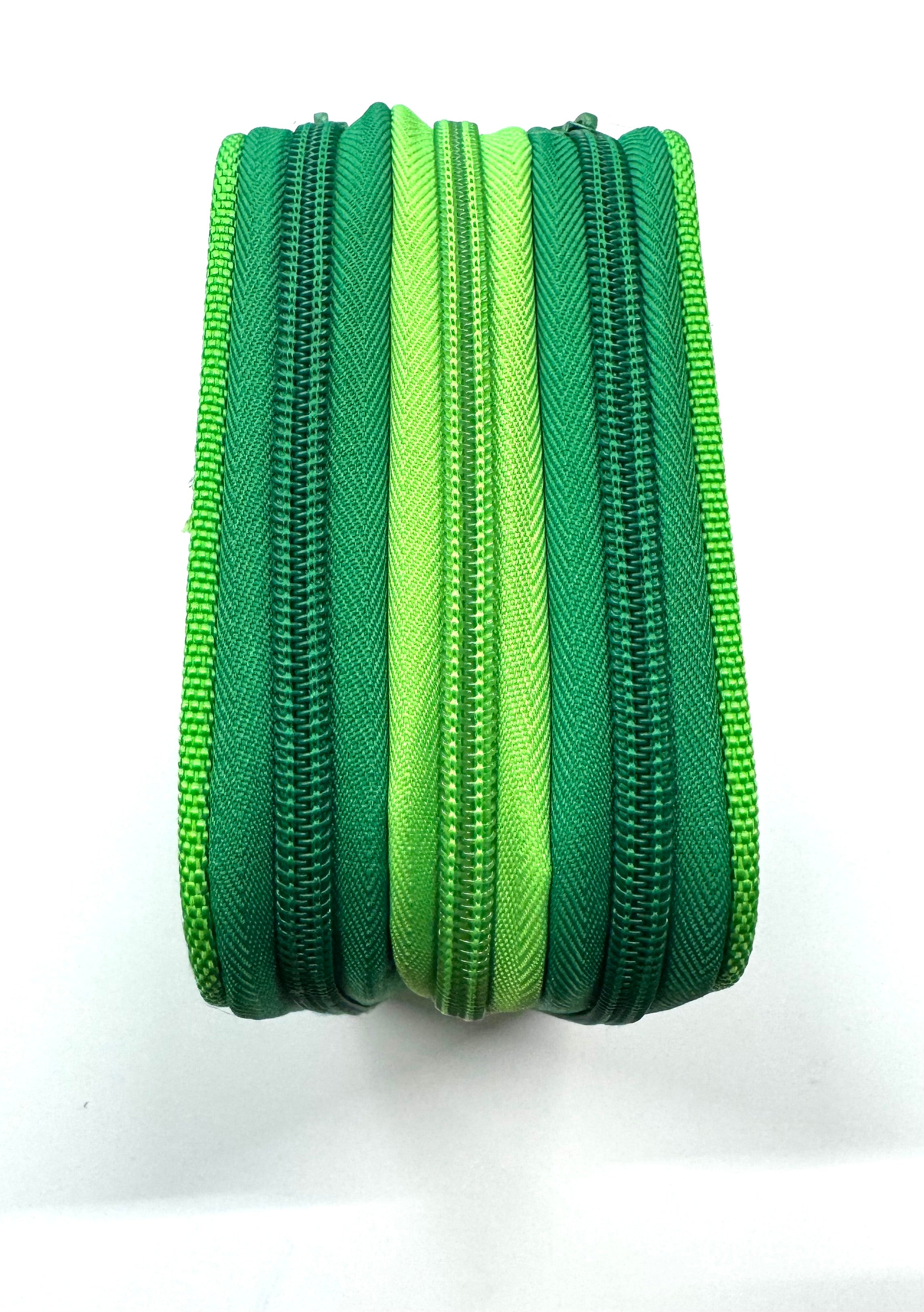 ASTUCCIO 3 ZIP PIENO B.COLOR VERDE/VERDE CHIARO