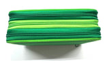 ASTUCCIO 3 ZIP PIENO B.COLOR VERDE/VERDE CHIARO