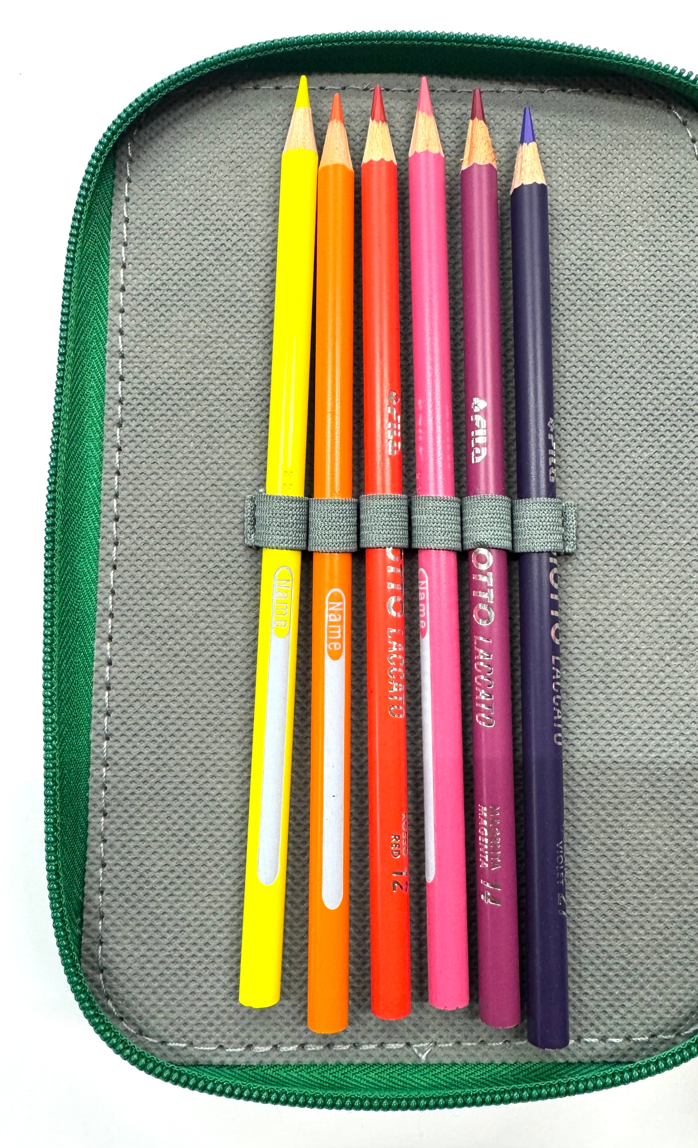 ASTUCCIO 3 ZIP PIENO B.COLOR VERDE/VERDE CHIARO