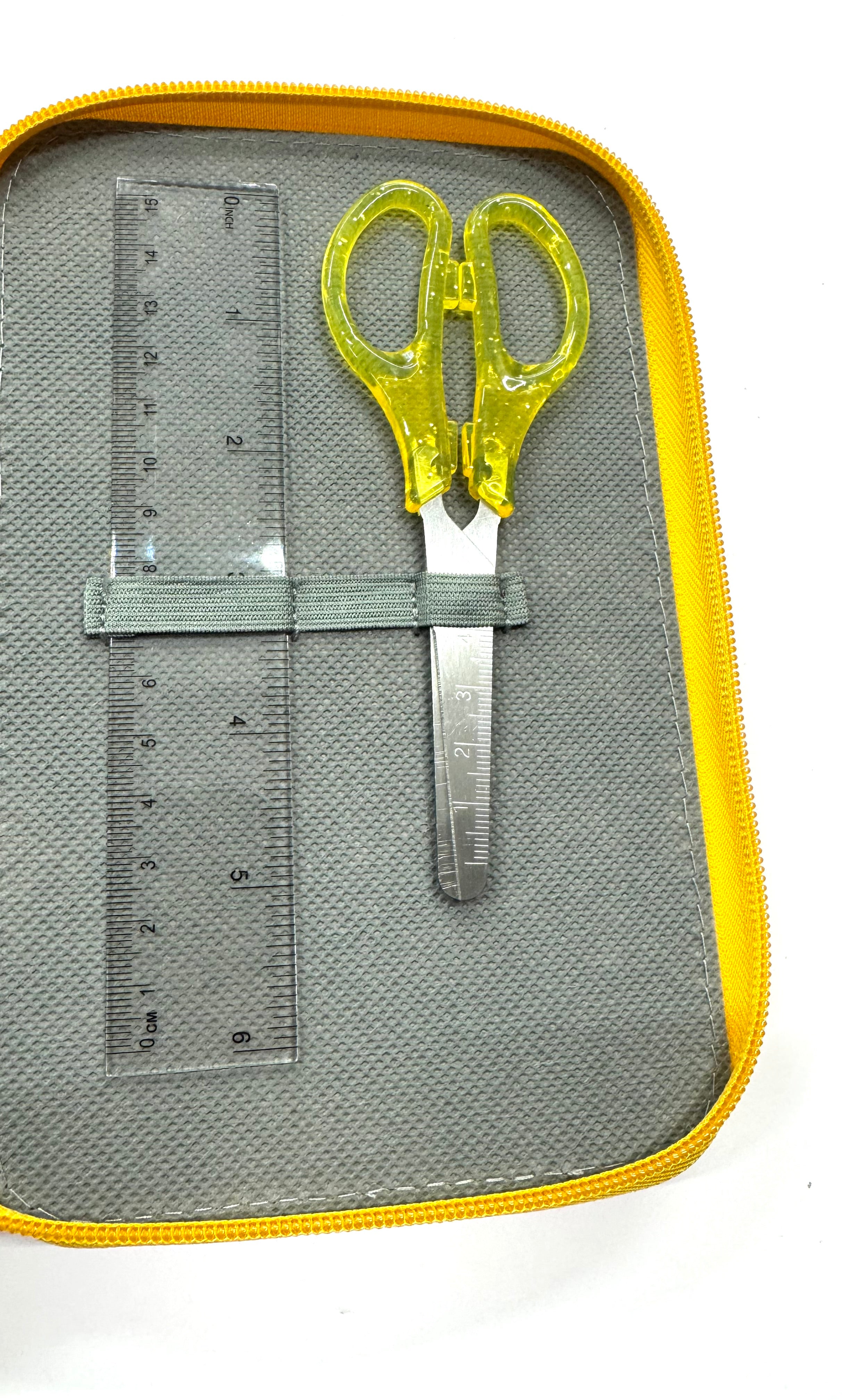 ASTUCCIO 3 ZIP PIENO B.COLOR ARANCIONE/GIALLO