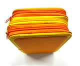 ASTUCCIO 3 ZIP PIENO B.COLOR ARANCIONE/GIALLO