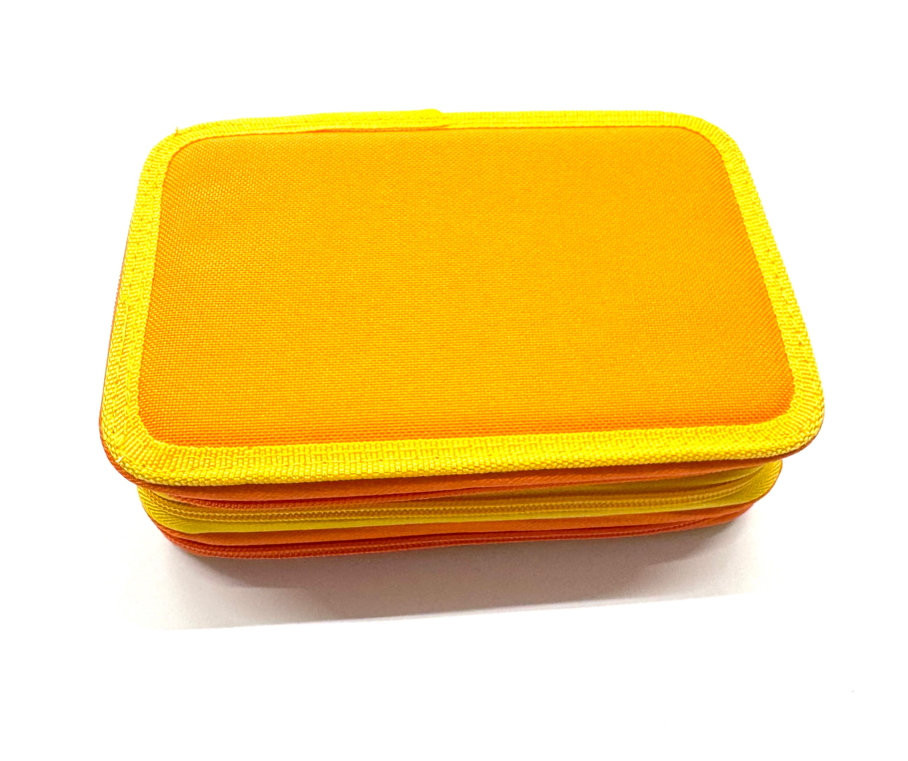 ASTUCCIO 3 ZIP PIENO B.COLOR ARANCIONE/GIALLO