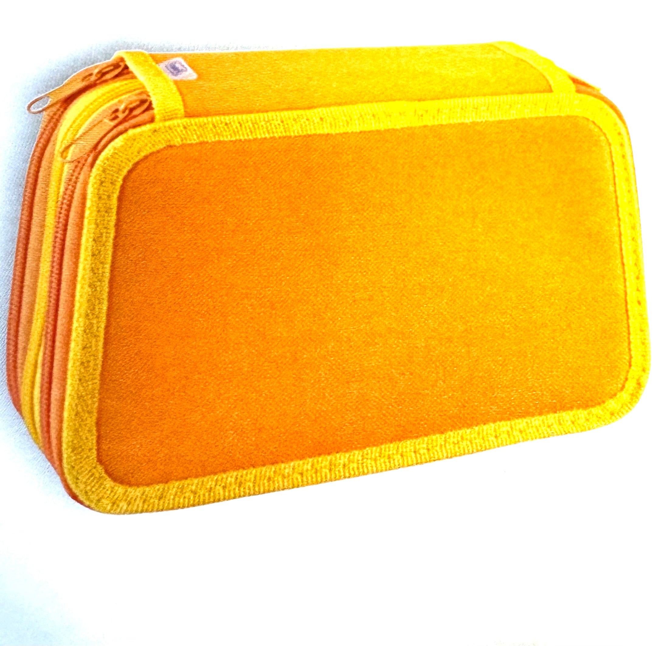 ASTUCCIO 3 ZIP PIENO B.COLOR ARANCIONE/GIALLO