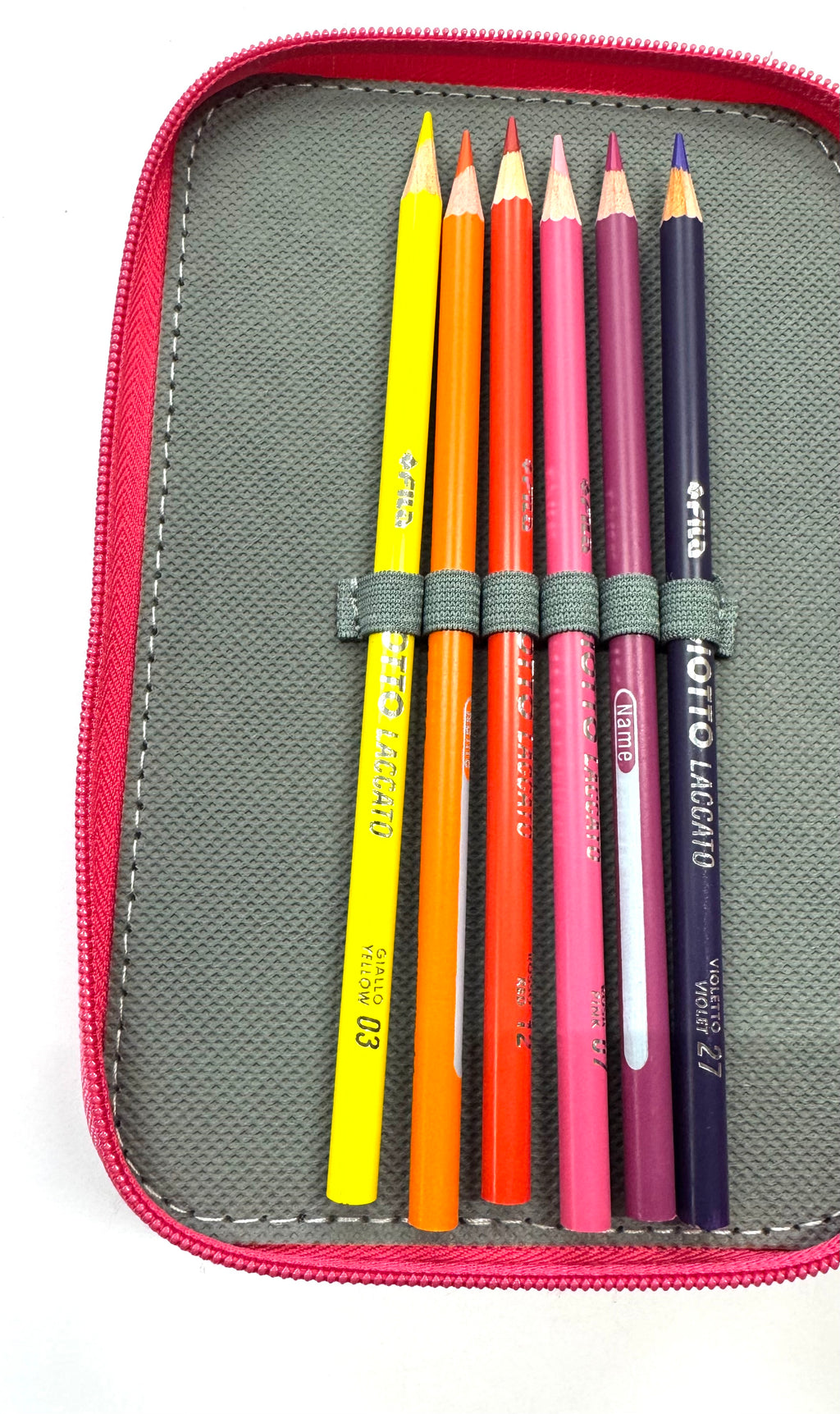 ASTUCCIO 3 ZIP PIENO B.COLOR MAGENTA/ROSA